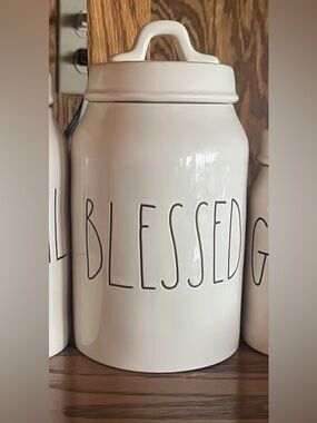 Rae Dunn blessed canister